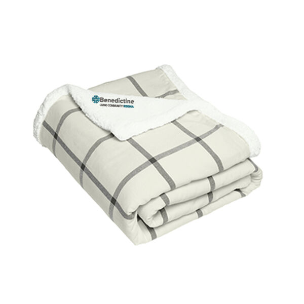 Port Authority Flannel Sherpa Blanket - Embroidered Logo Thumbnail