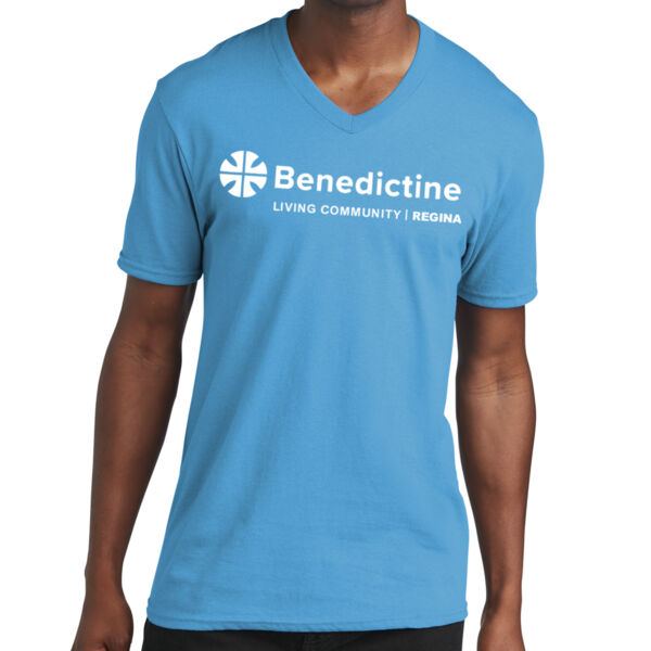 Port & Company® Core Cotton V-Neck Tee - Printed Logos Thumbnail