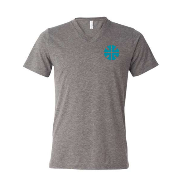 BELLA + CANVAS - Triblend V-Neck Short Sleeve Tee - Printed Logos Thumbnail