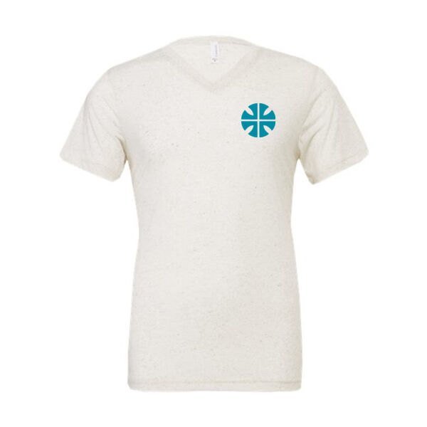 BELLA + CANVAS - Triblend V-Neck Short Sleeve Tee - Printed Logos Thumbnail