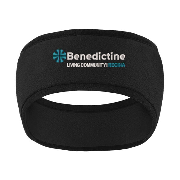Port Authority® Two-Color Fleece Headband - Embroidered Logo Thumbnail
