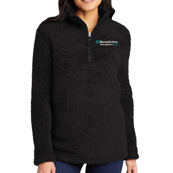 Port Authority® Women's Cozy 1/4-Zip Fleece - Embroidered Logo Thumbnail