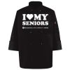 Ten Pearl Button Black Chef Coat Thumbnail